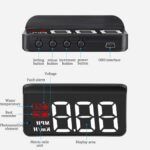 HUD Display for BMW (X1–X7, OBD2 + GPS, with Sunshade) — view