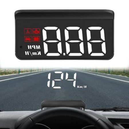 HUD Display for BMW (X1–X7, OBD2 + GPS, with Sunshade)