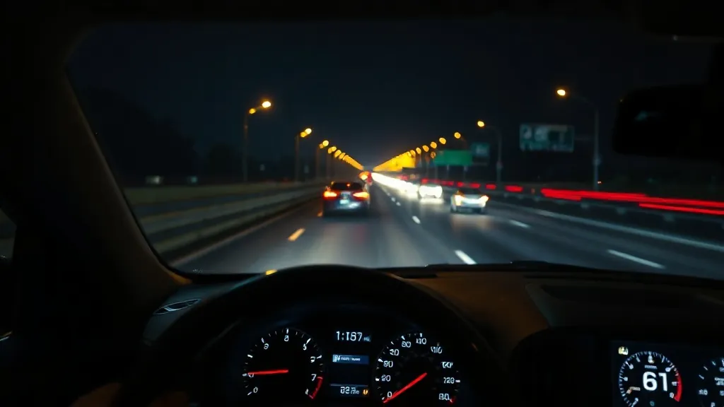 Car windshield display showing speed and navigation in the driver's line of sight