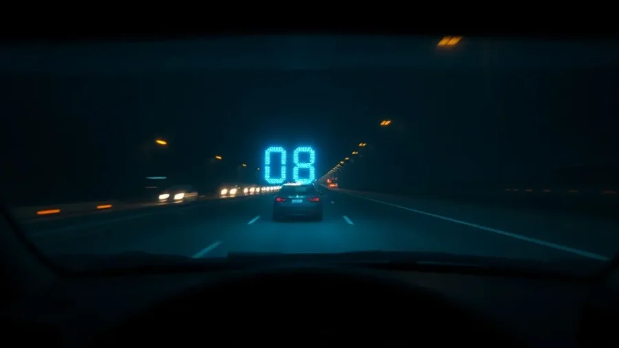 Digital Speedometer HUD (Triple Over-Speed Alarm) lifestyle