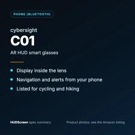 cybersight C01 spec summary card by HUDScreen