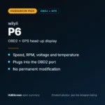 wiiyii P6 OBD2 + GPS Head-Up Display